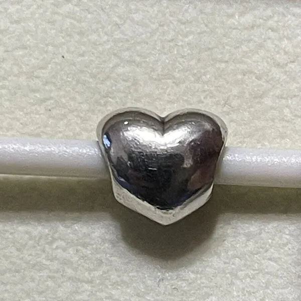 Hạt Vòng Charm Pandora Large Smooth Heart Charm 790137 Màu Bạc - Trang sức - Vua Hàng Hiệu