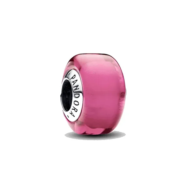 Hạt Vòng Charm Pandora Pink Mini Murano Glass Charm 793107C00 Màu Hồng - Trang sức - Vua Hàng Hiệu