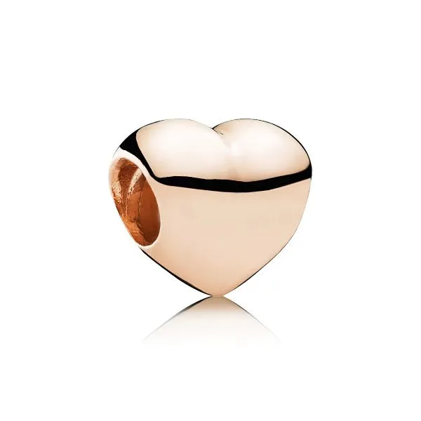 Hạt Vòng Charm Pandora Rose Gold Plated Big Smooth Heart Charm 780137 Màu Vàng Hồng - Trang sức - Vua Hàng Hiệu