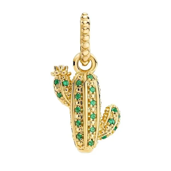 Hạt Vòng Charm Pandora Sparkling Desert Cactus Pendant 361687C01 Màu Vàng Gold C_QP - Trang sức - Vua Hàng Hiệu