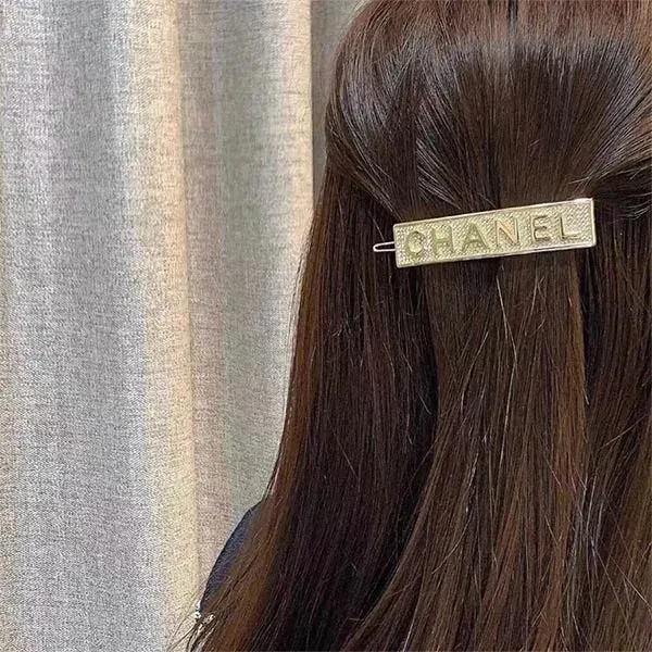 Kẹp Tóc Chanel B21 Barrettes AB5651 B02818 Màu Vàng Gold