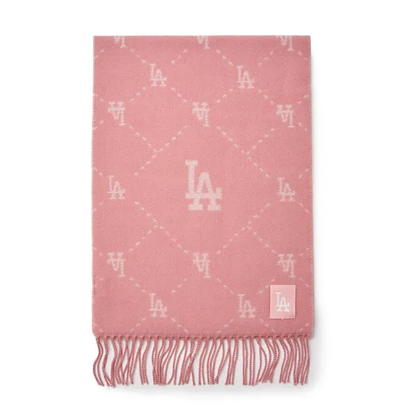 Khăn Quàng Cổ MLB Monogram Muffler Los Angeles Dodgers 3AMFM0146-07PKM Màu Hồng