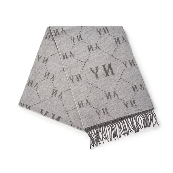 Khăn Quàng Cổ MLB Monogram Muffler NY Yankees 3AMFM0146-50MGD Màu Xám Đậm