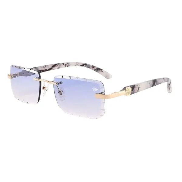 Kính Mát Belvoir&Co Hampton Cut Hampton White Marble/Bleu Sunglasses Màu Trắng - Xanh Size 55 - Kính mắt - Vua Hàng Hiệu