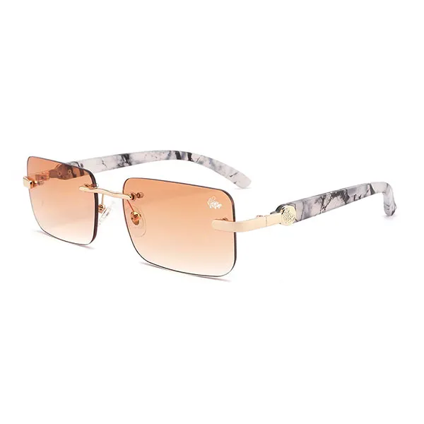 Kính Mát Belvoir&Co Hampton White Marble Gold/Tea Sunglasses Màu Vàng