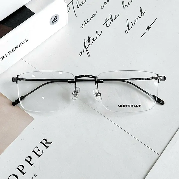 Kính Mắt Cận Montblanc Eye Glasses MB0241 003 Màu Xám Chì