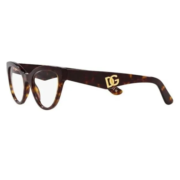 Kính Mắt Cận Nữ Dolce & Gabbana Eyeglasses DG 3372 502-52 Màu Nâu Havana