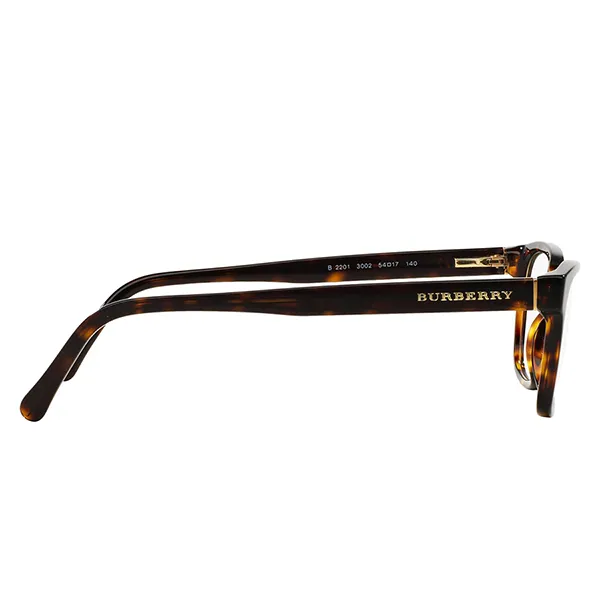 Kính Mắt Cận Unisex Burberry Eyeglasses Brille BE2201 3002 52 Màu Nâu Havana