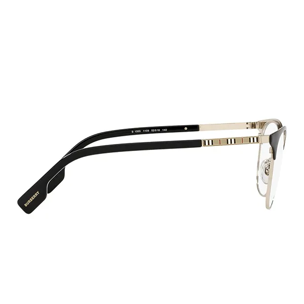 Kính Mắt Cận Unisex Burberry Sophia Eyeglasses BE1355 1109 52 Màu Đen/Vàng