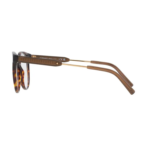 Kính Mắt Cận Unisex Versace Demo Round Eyeglasses VE3291 108 Màu Havana - Kính mắt - Vua Hàng Hiệu