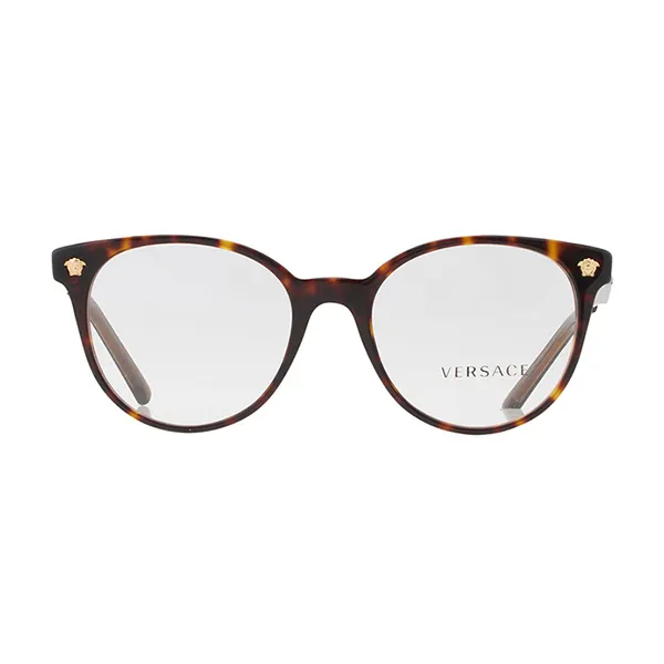 Kính Mắt Cận Unisex Versace Demo Round Eyeglasses VE3291 108 Màu Havana - Kính mắt - Vua Hàng Hiệu