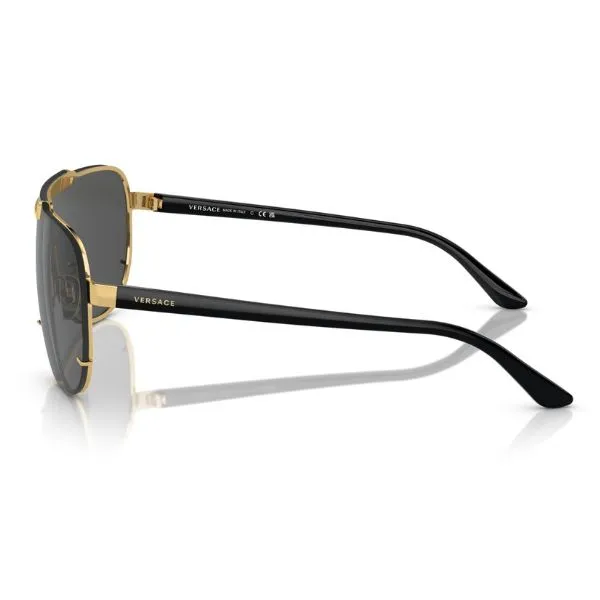 Kính Mát Unisex Versace Gold Frame Sunglasses VE2140 1002/87 VE 214O Màu Vàng Đen - Kính mắt - Vua Hàng Hiệu