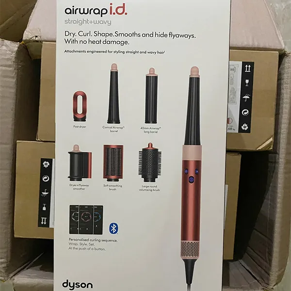 Máy Tạo Kiểu Tóc Dyson Airwrap Straigt Wavy Complete Hair Styler Màu Đen Phối Hồng - Máy làm tóc - Vua Hàng Hiệu