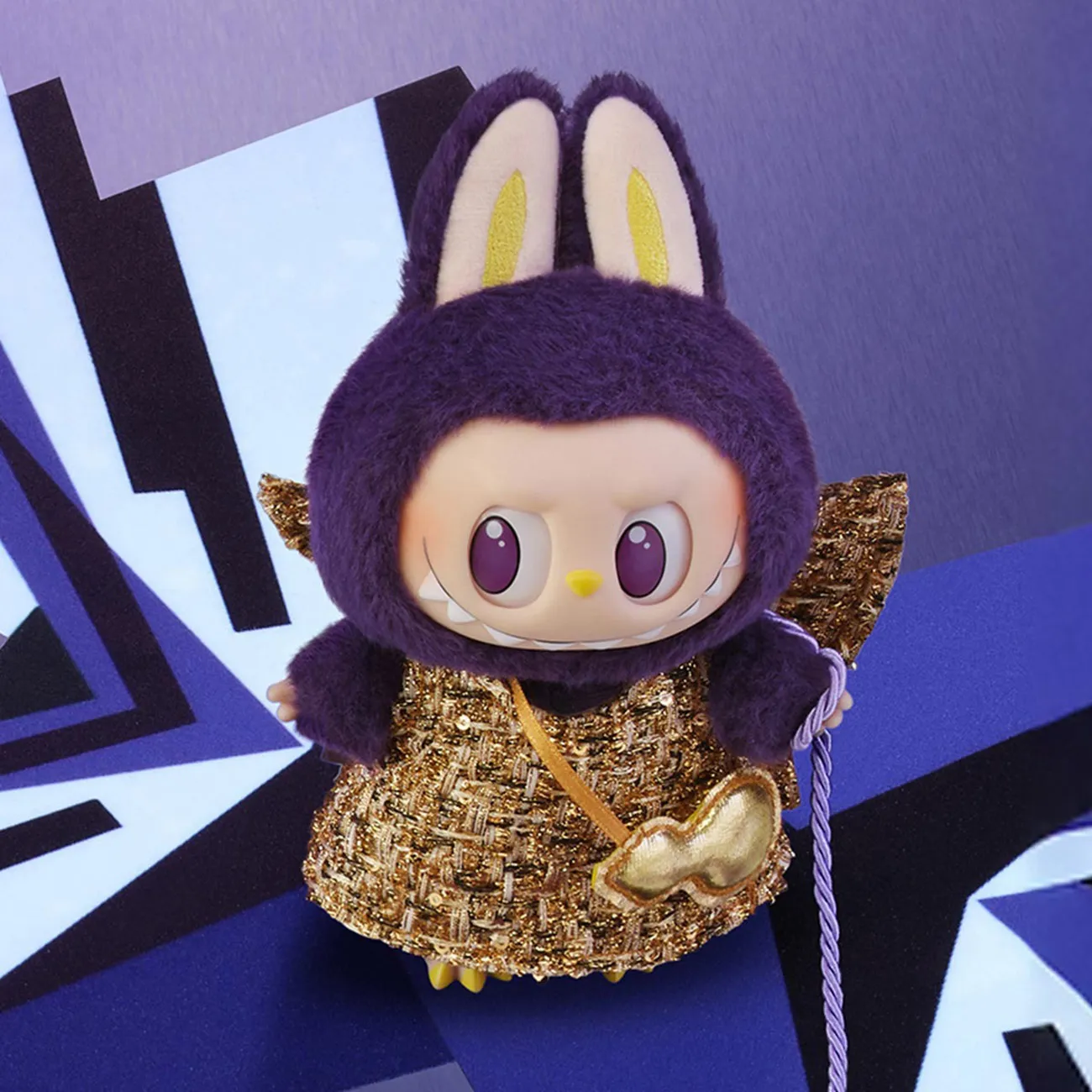 Móc Khóa Pop Mart Labubu x Pronounce Wings Of Fortune Vinyl Plush Hanging Card Màu Tím - Phụ kiện - Vua Hàng Hiệu