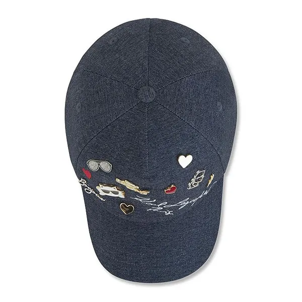 Mũ Karl Lagerfeld Cate Pins Charms Baseball Cap Màu Xanh Denim