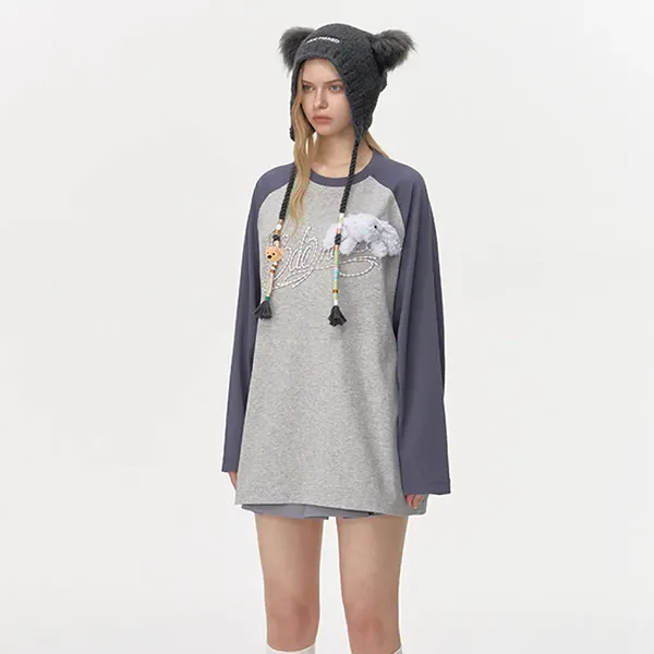 Mũ Len 13 De Marzo Bear Ear Color Lace Beanie Dark Grey Màu Xám Đậm - Mũ nón - Vua Hàng Hiệu