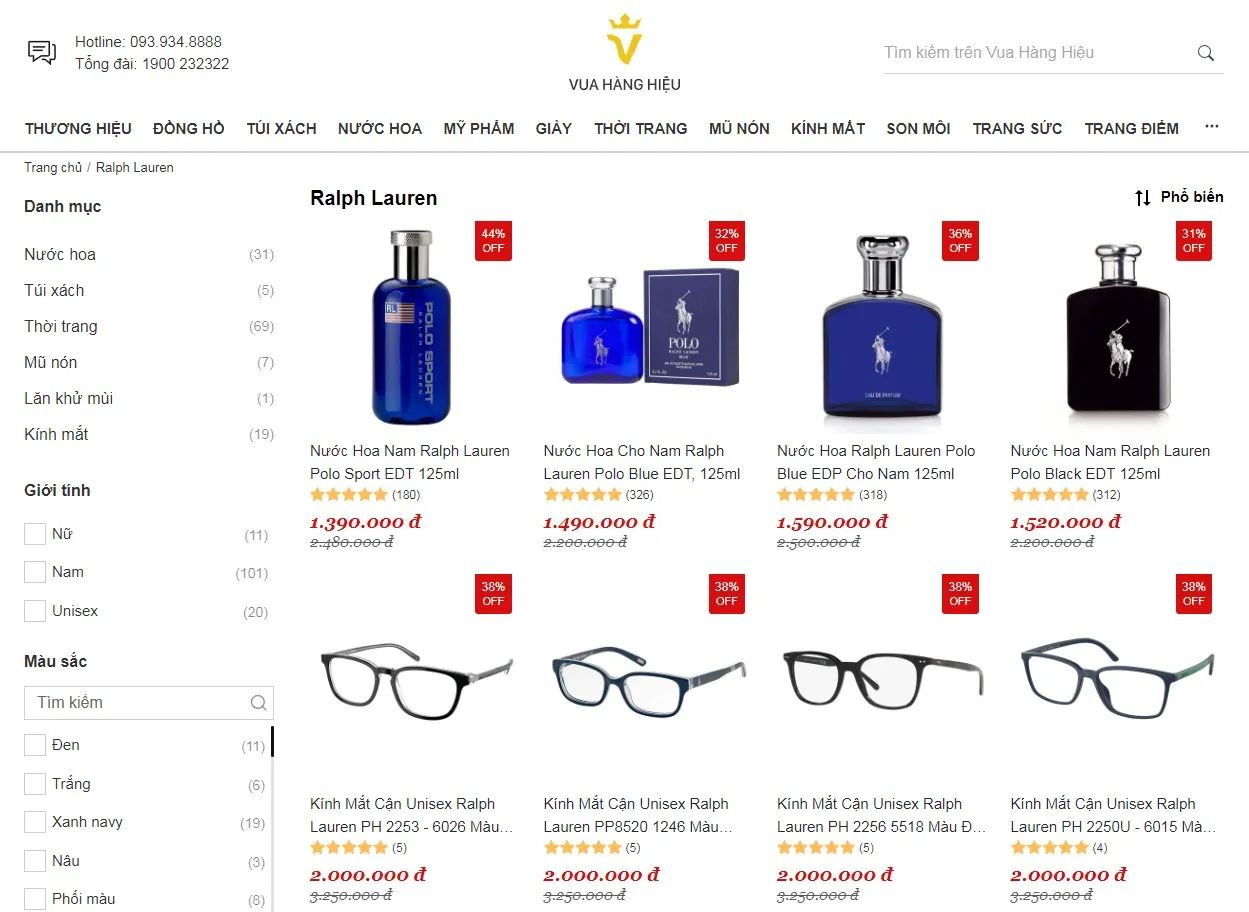 Mua Đồ Ralph Lauren Chính Hãng Tại Vua Hàng Hiệu