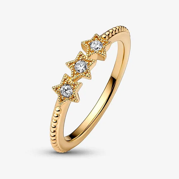 Nhẫn Nữ Pandora Celestial Stars Ring 162333C01 Màu Vàng Gold Size 54
