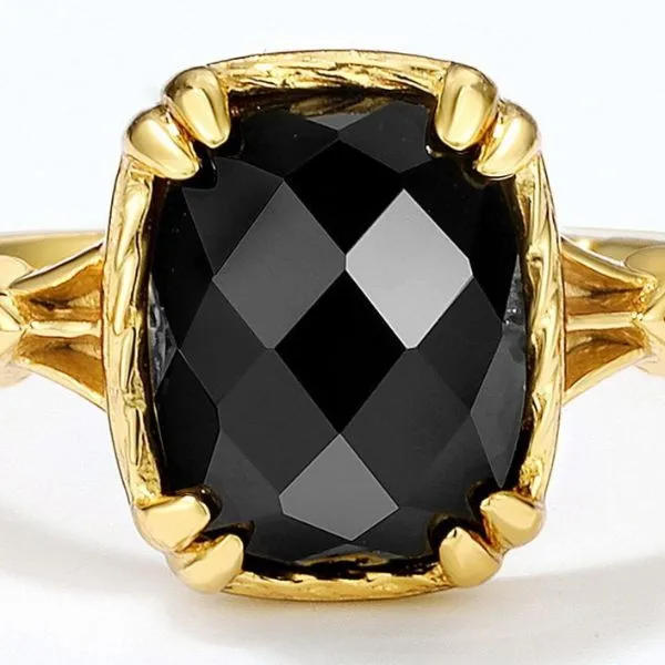 Nhẫn Nữ LiLi Jewelry Đính Đá Mã Não LILI_823238 Màu Vàng Đen - Trang sức - Vua Hàng Hiệu