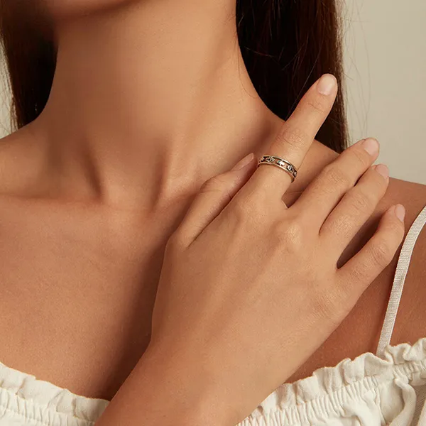 Nhẫn Nữ Kya Jewel Hand Of Fatima R86 Màu Bạc - Trang sức - Vua Hàng Hiệu