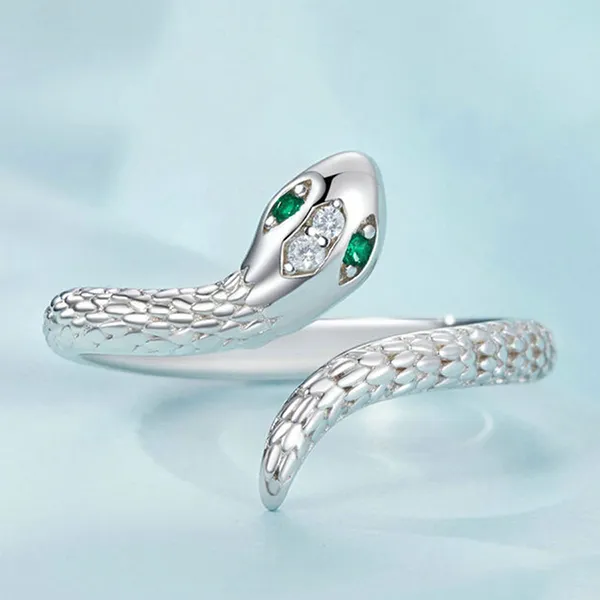 Nhẫn Nữ Kya Jewel Mystic Serpent R89 Màu Bạc - Trang sức - Vua Hàng Hiệu