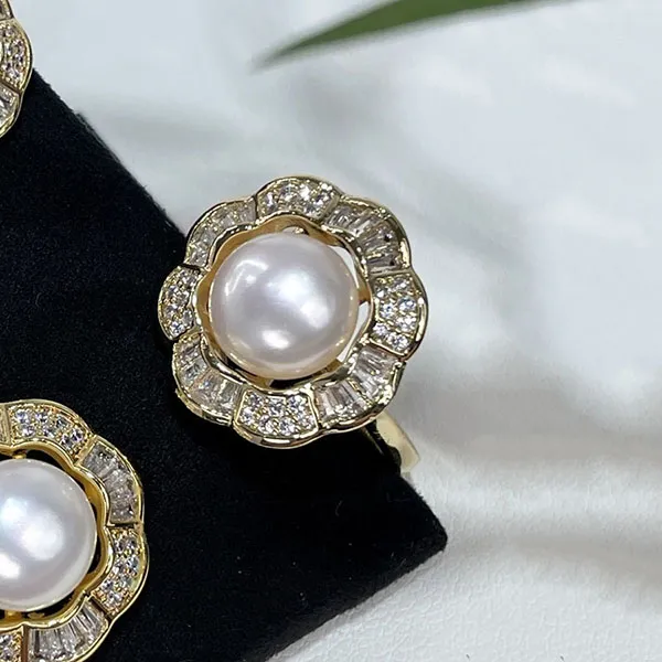 Nhẫn Nữ Kya Jewel Romantic Golden Pearl PR30 Màu Trắng Ngà - Trang sức - Vua Hàng Hiệu