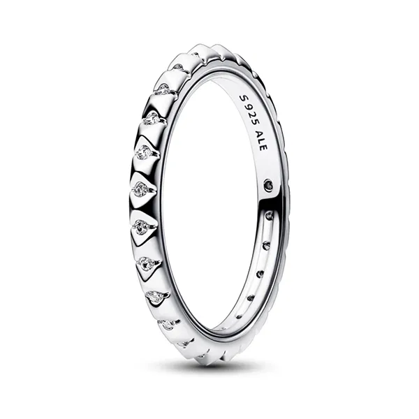 Nhẫn Nữ Pandora ME Silver Pyramid Ring With Stone 192800C01 Màu Bạc Size 50 - Trang sức - Vua Hàng Hiệu