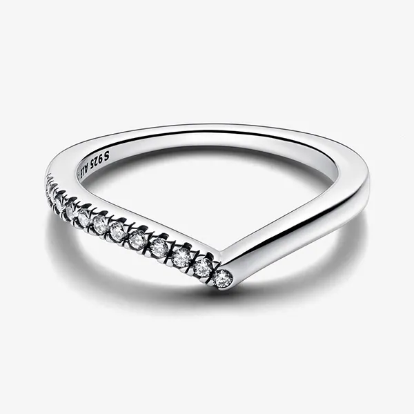 Nhẫn Nữ Pandora Timeless Wish Half Sparkling Ring 192394C01 Màu Bạc Size 54