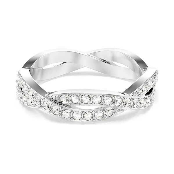 Nhẫn Nữ Swarovski Infinity Ring Round Cut, White, Rhodium Plated 5717572 Màu Bạc Size 52 - Trang sức - Vua Hàng Hiệu