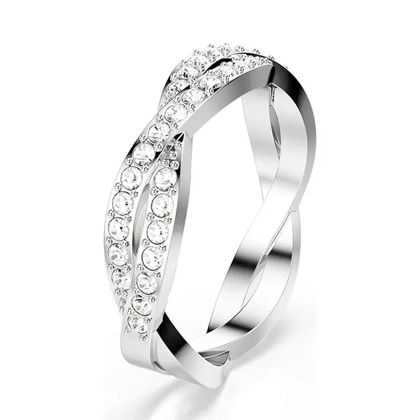 Nhẫn Nữ Swarovski Infinity Ring Round Cut, White, Rhodium Plated 5717572 Màu Bạc Size 52 - Trang sức - Vua Hàng Hiệu