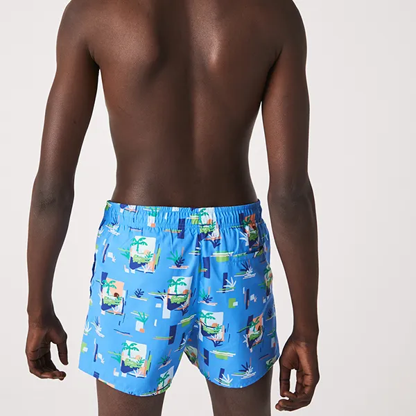 Quần Bơi Nam Lacoste Men's Printed Built-In Mesh Boxer Swimming Trunks MH2703 - FYF Màu Xanh Blue Size S - Thời trang - Vua Hàng Hiệu