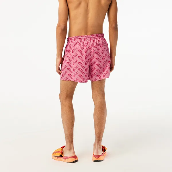 Quần Bơi Nam Lacoste Men's Printed Trunks Swim Shorts MH5635 - AY1 Màu Hồng Size S - Thời trang - Vua Hàng Hiệu