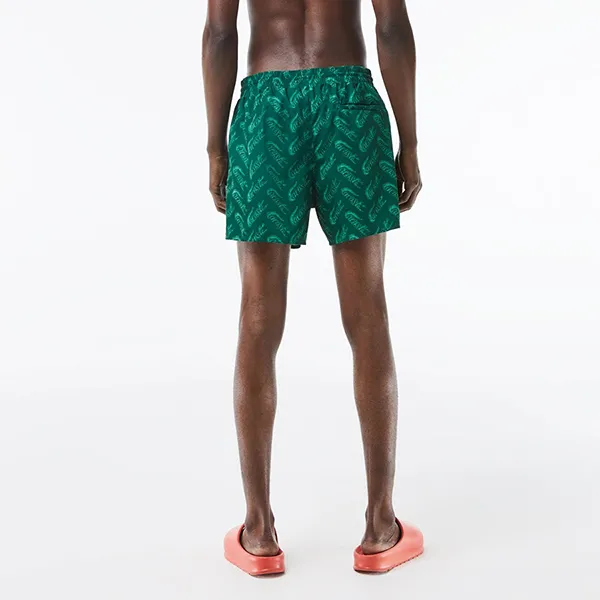 Quần Bơi Nam Lacoste Men's Printed Trunks Swim Shorts MH5635 - W1I Màu Xanh Lá Size S - Thời trang - Vua Hàng Hiệu