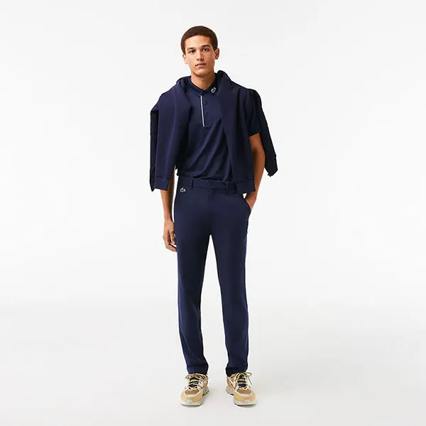 Quần Dài Nam Lacoste Men's Sport Golf Chino HH9274 - 166 Màu Xanh Navy Size 33