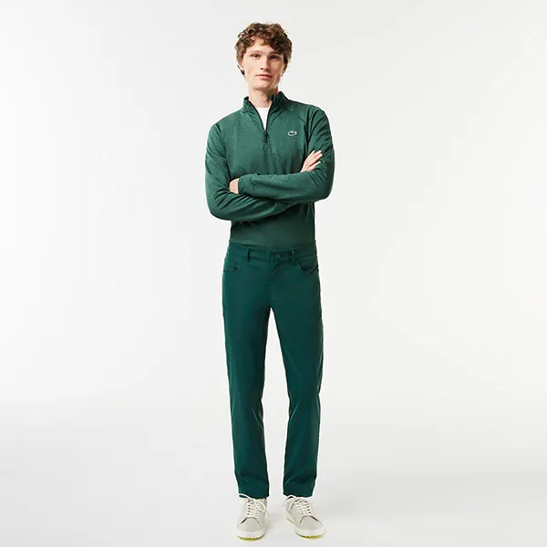 Quần Dài Nam Lacoste Men's Ultra Dry Slim Fit Golf Pants HH0922 - YZP Màu Xanh Green Size 30