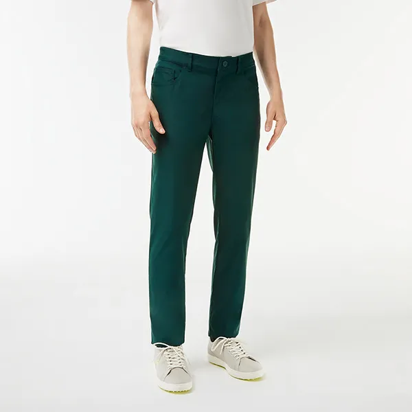 Quần Dài Nam Lacoste Men's Ultra Dry Slim Fit Golf Pants HH0922 - YZP Màu Xanh Green Size 30