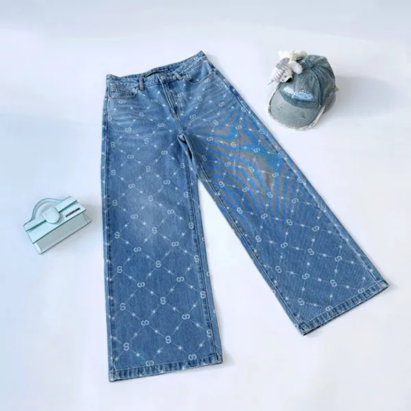 Quần Jean Nữ Chester Charles In Blue Denim CW403DP0027L2 Màu Xanh Nhạt Size L - Thời trang - Vua Hàng Hiệu