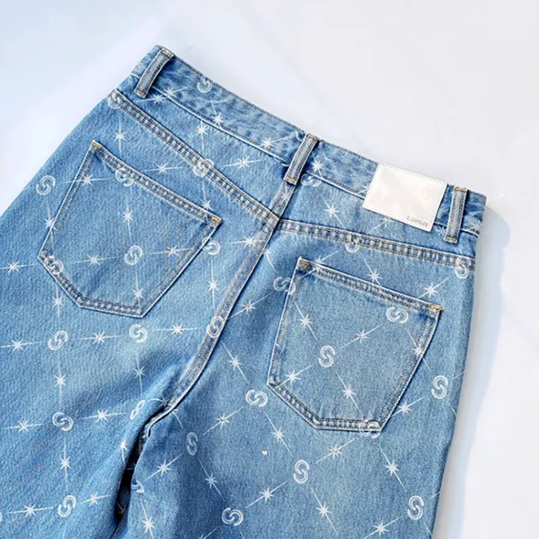 Quần Jean Nữ Chester Charles In Blue Denim CW403DP0027L2 Màu Xanh Nhạt Size L - Thời trang - Vua Hàng Hiệu