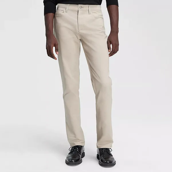 Quần Kaki Nam Calvin Klein CK Slim Fit 5-Pocket Pant 40V614P Plaza Taupe Màu Kem Size 30 - Thời trang - Vua Hàng Hiệu