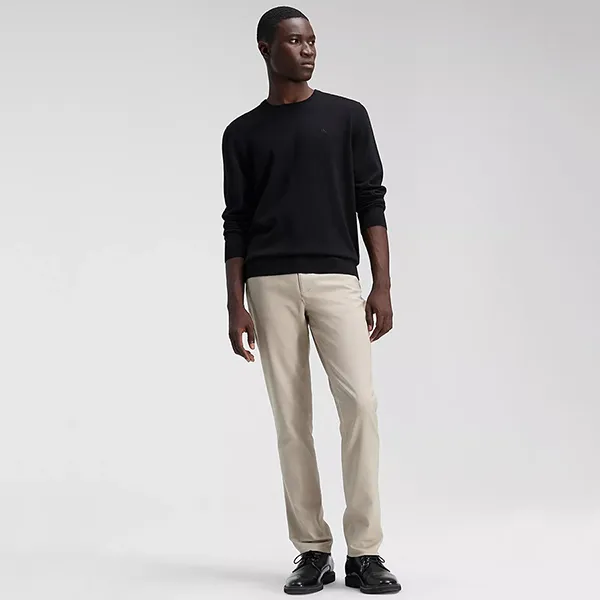 Quần Kaki Nam Calvin Klein CK Slim Fit 5-Pocket Pant 40V614P Plaza Taupe Màu Kem Size 30 - Thời trang - Vua Hàng Hiệu