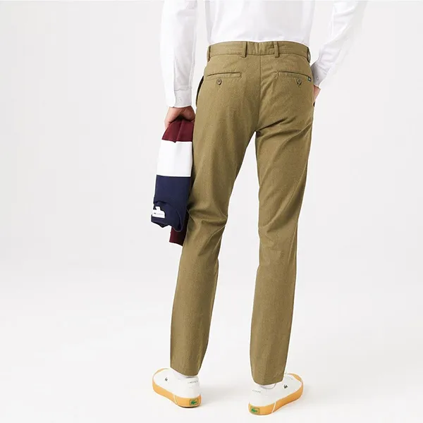Quần Kaki Nam Lacoste Men's Slim Fit Green Trousers HH2320-20H Màu Xanh Olive Size 32 - Thời trang - Vua Hàng Hiệu