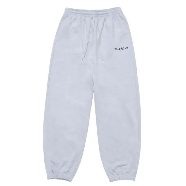Quần Nỉ Acmé De La Vie ADLV Script Chain Needlework Pants Màu Ghi