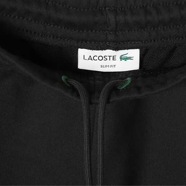 Quần Nỉ Nam Lacoste Slim Fit Fleece Track XH4705 031 Màu Đen Size 3