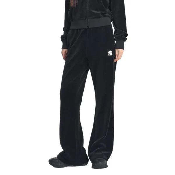 Quần Nỉ Nữ MLB Women's Basic Small Logo Velvet Flare New York Yankees Pants 3FPTB0446-50BKS Màu Đen