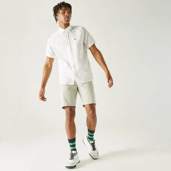 Quần Short Nam Lacoste Bermuda Shorts FH0248 - 48G Màu Ghi Size 33