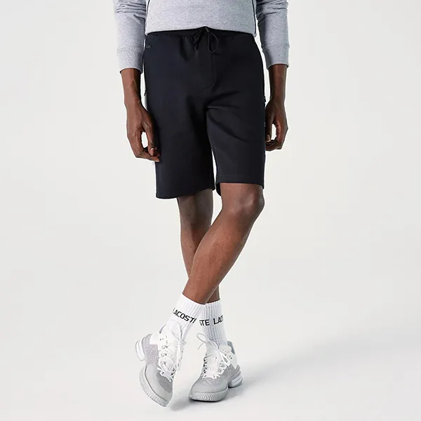 Quần Short Nam Lacoste Men's Slim Fit Color Block Black GH0206-06S Màu Đen Size 3 - Thời trang - Vua Hàng Hiệu