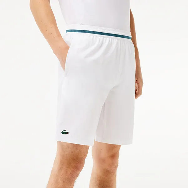 Quần Short Nam Lacoste Men's Tennis Shorts X Novak Djokovic GH7413-001 Màu Trắng Size 3 - Thời trang - Vua Hàng Hiệu