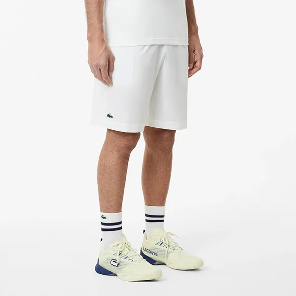 Quần Short Nam Lacoste Tennis Shorts Straight Cut Ultra-Dry Technology GH7452-001 Màu Trắng Size 4 - Thời trang - Vua Hàng Hiệu