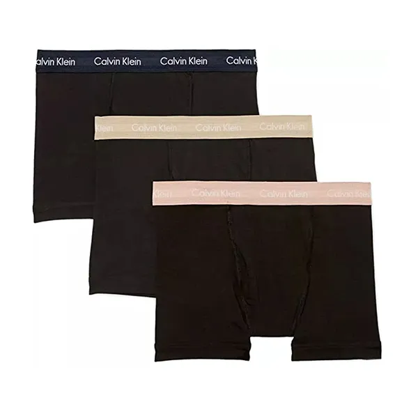 Set 3 Quần Lót Nam Calvin Klein CK Cotton Stretch Trunk Underwear 3 Pack NB2615922 Màu Đen Size S - Thời trang - Vua Hàng Hiệu