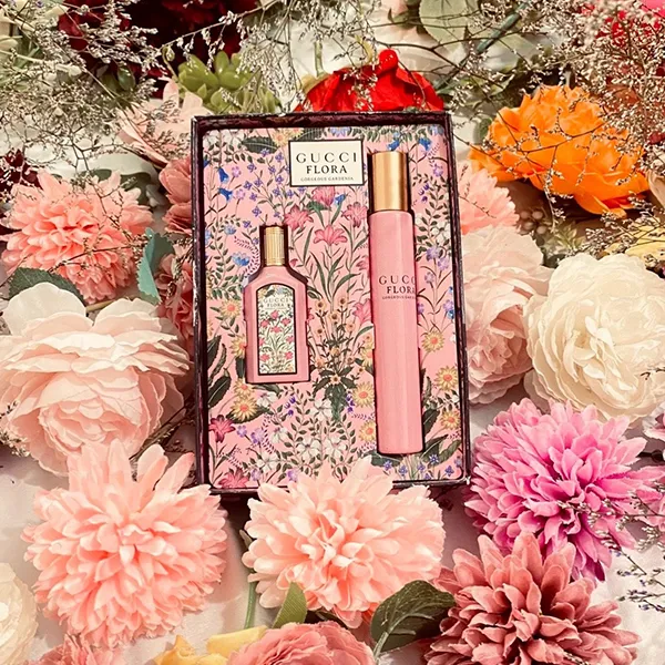Set Nước Hoa Nữ Gucci Flora Gorgeous Gardenia EDP Gift Set 2 Món (5ml + 7